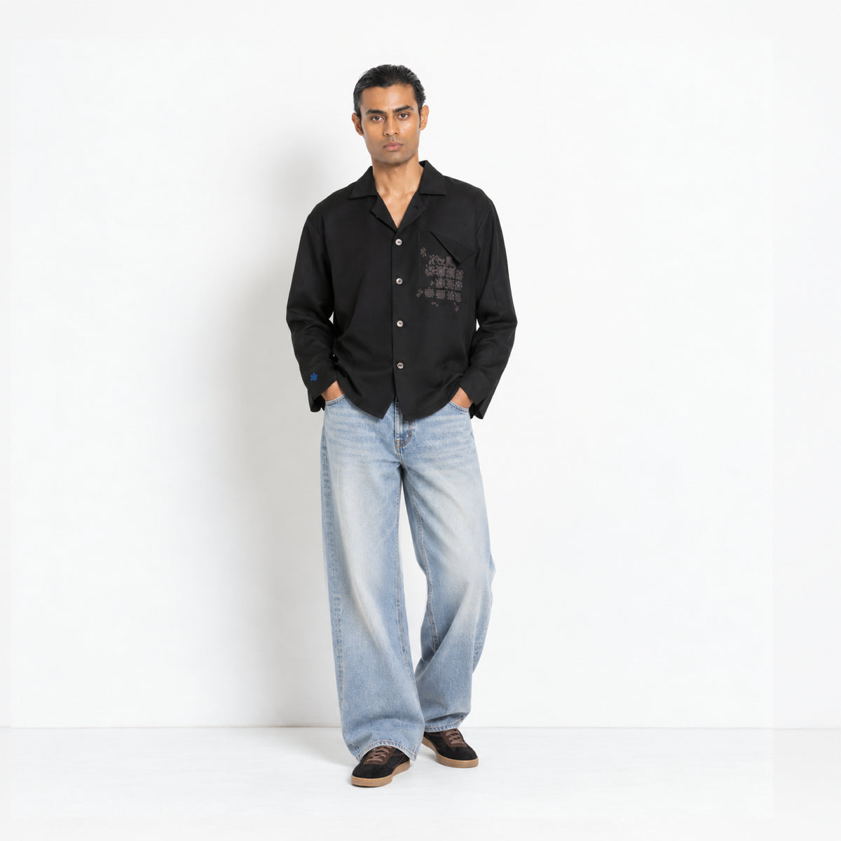 Kara - Workwear Shirt - Black (Unisex)