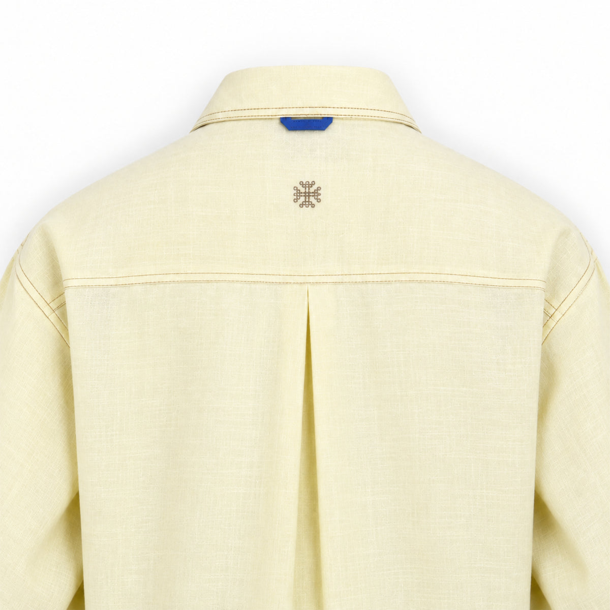 Kara - Cross-collar Shirt - Butter Yellow For Women