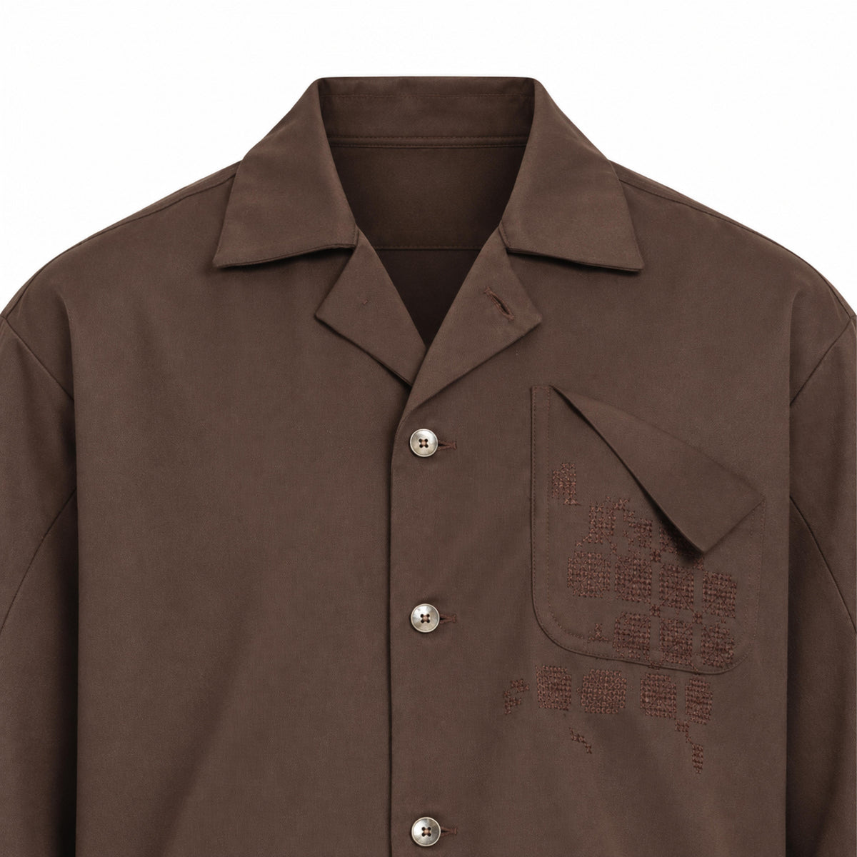 Kara - Workwear Shirt - Dark Brown (Unisex)