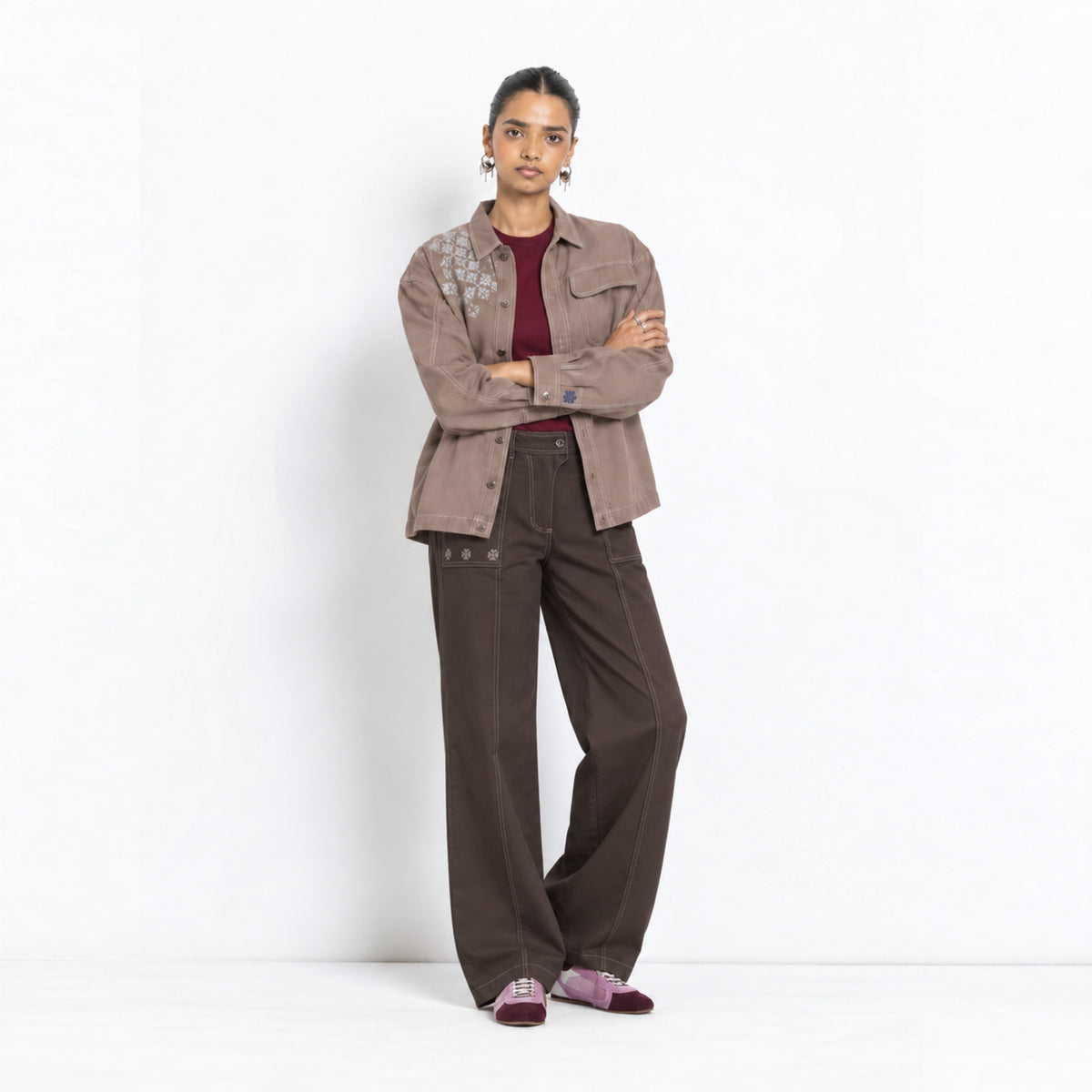 Kara - Utility Shacket - Dark Brown (Unisex)