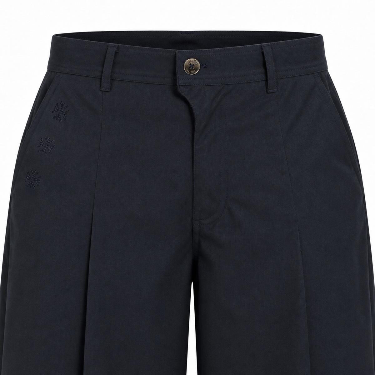 Kara - Pleat Trouser - Navy For Women