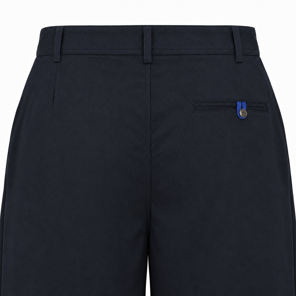 Kara - Pleat Trouser - Navy For Men
