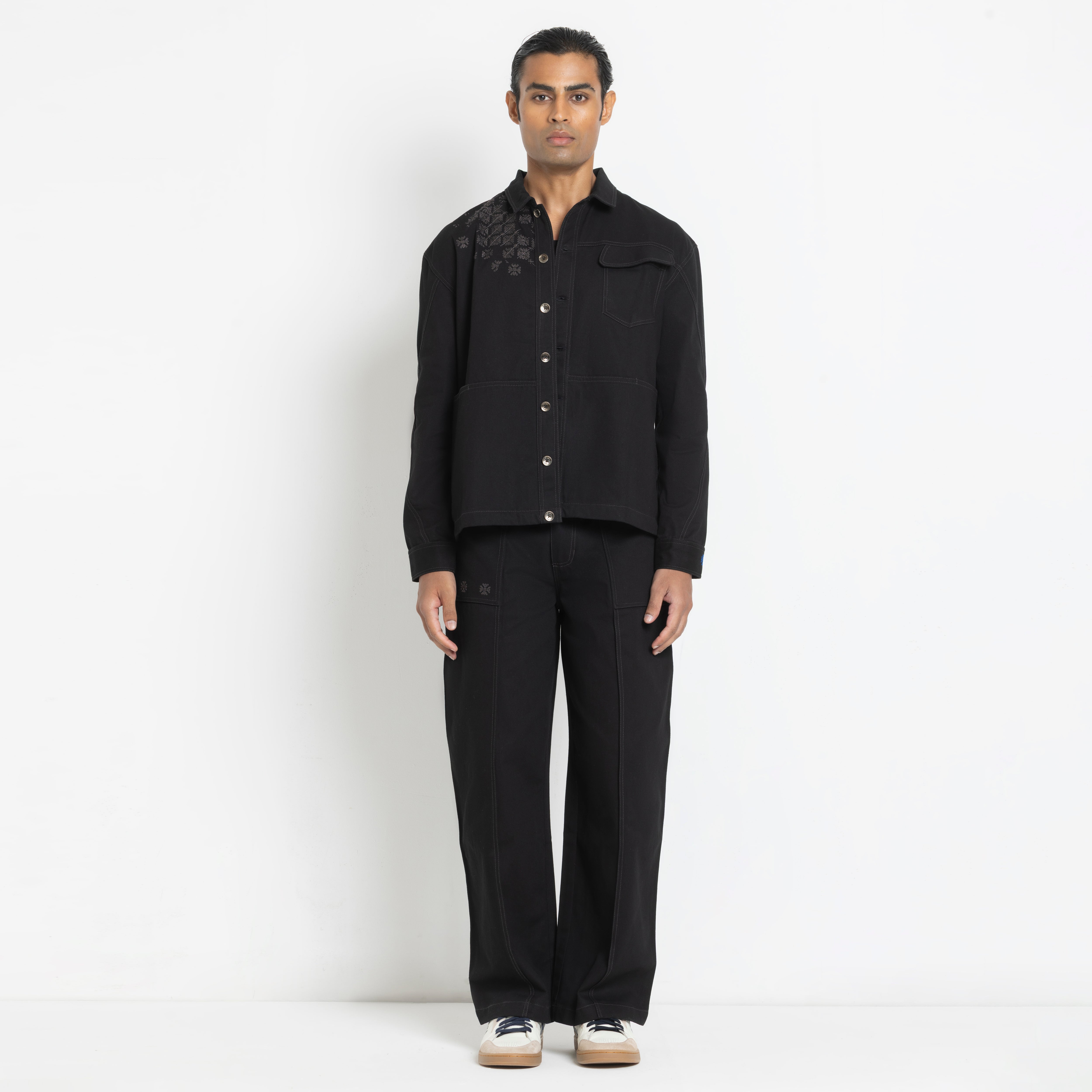 Kara - Utility Shacket - Black (Unisex)
