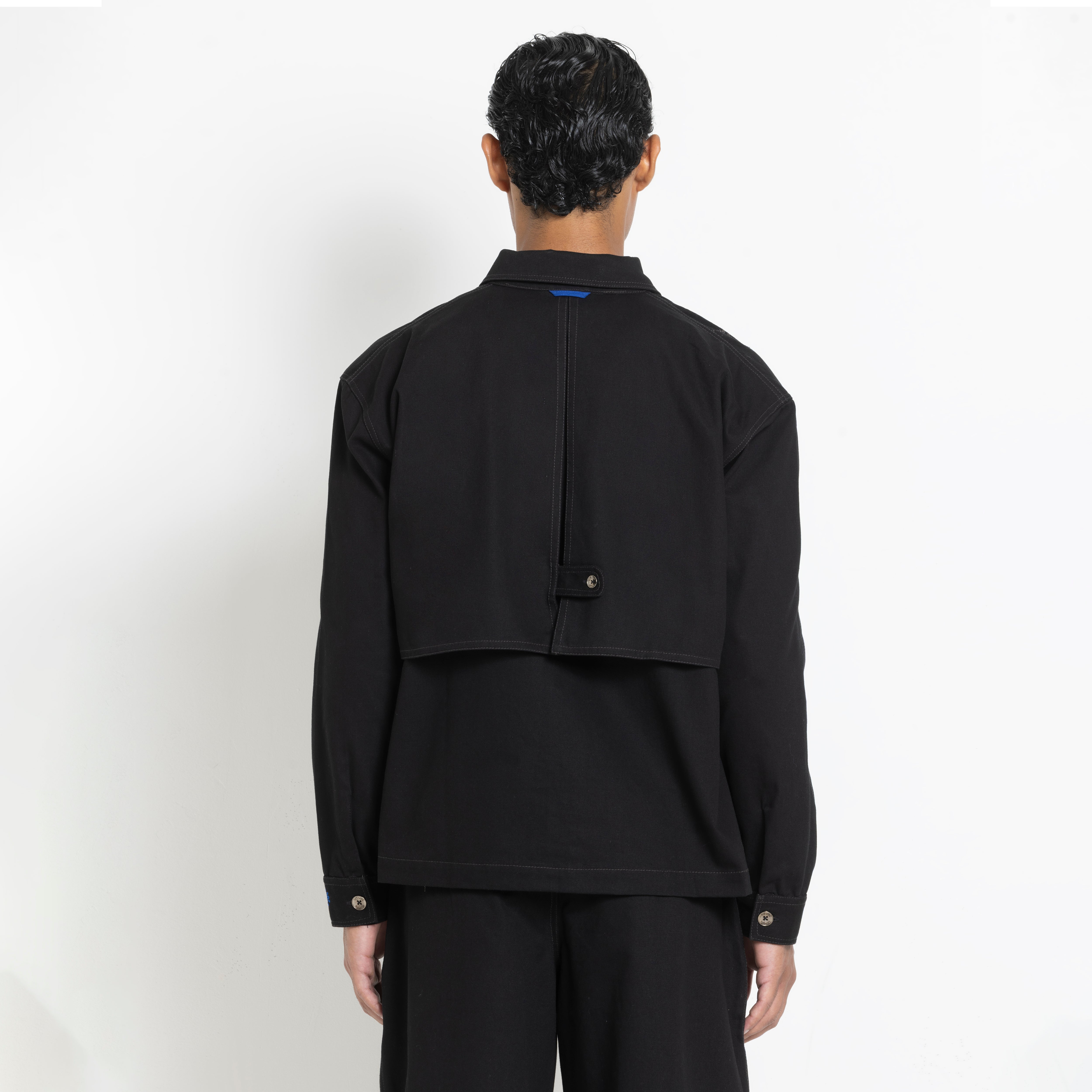 Kara - Utility Shacket - Black (Unisex)