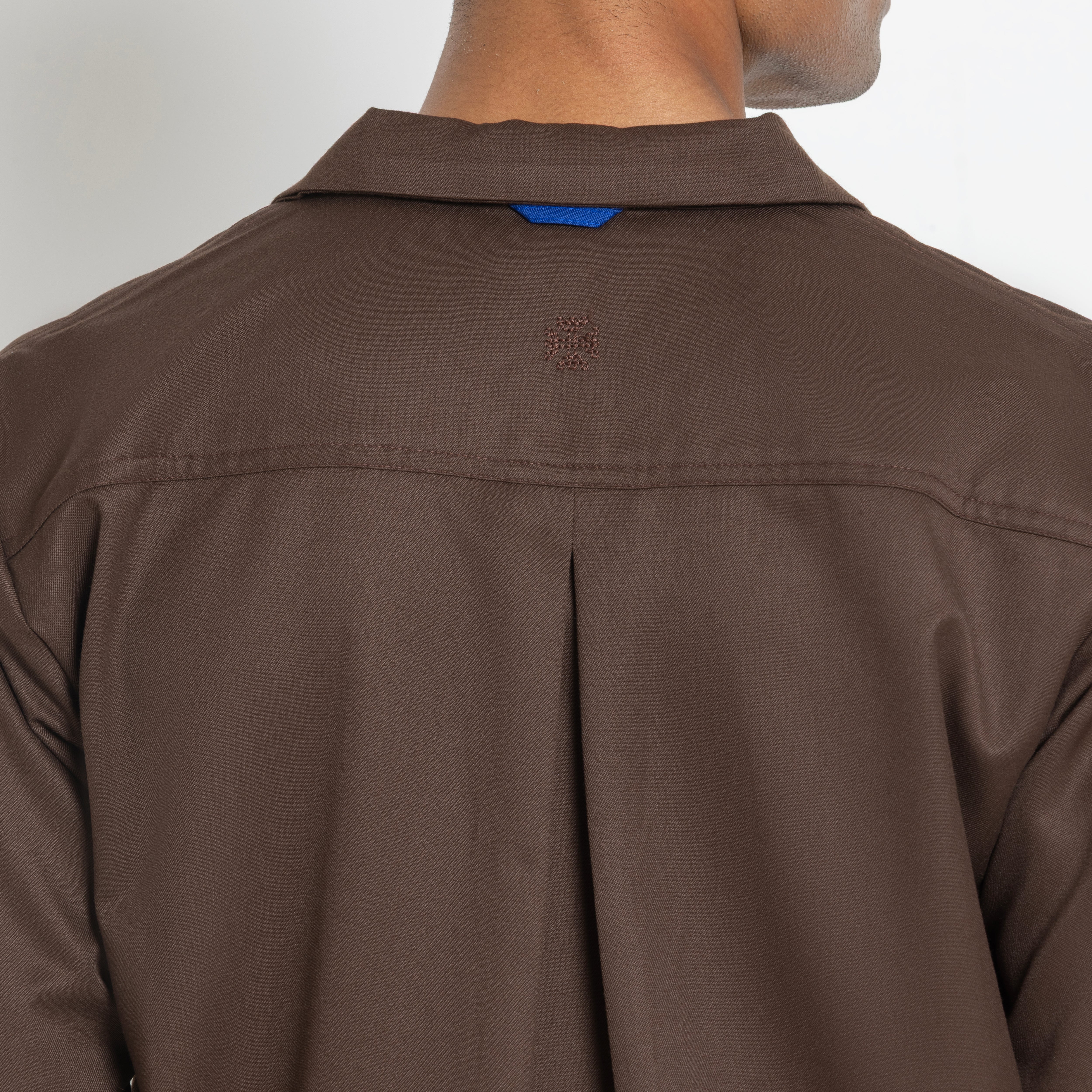 Kara - Workwear Shirt - Dark Brown (Unisex)