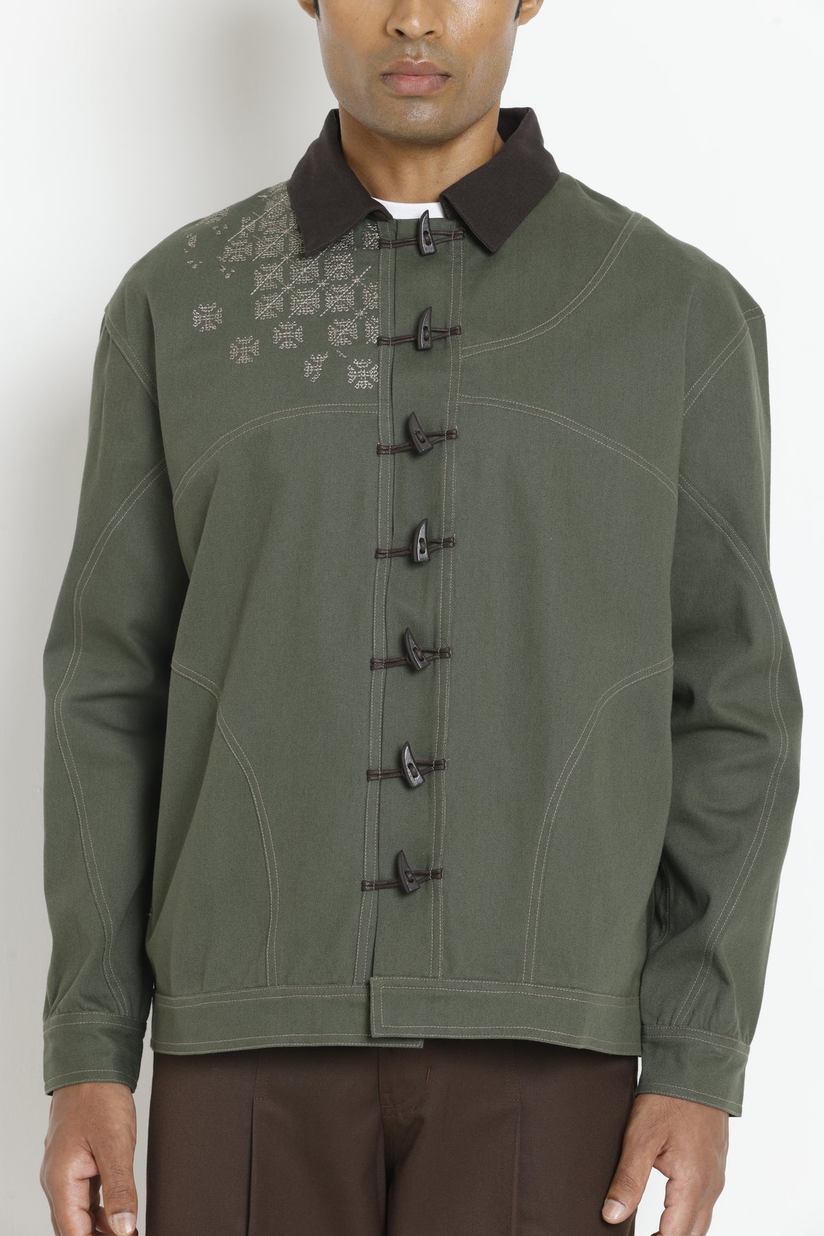 Kara - Toggle Shacket - Olive Green (Unisex)