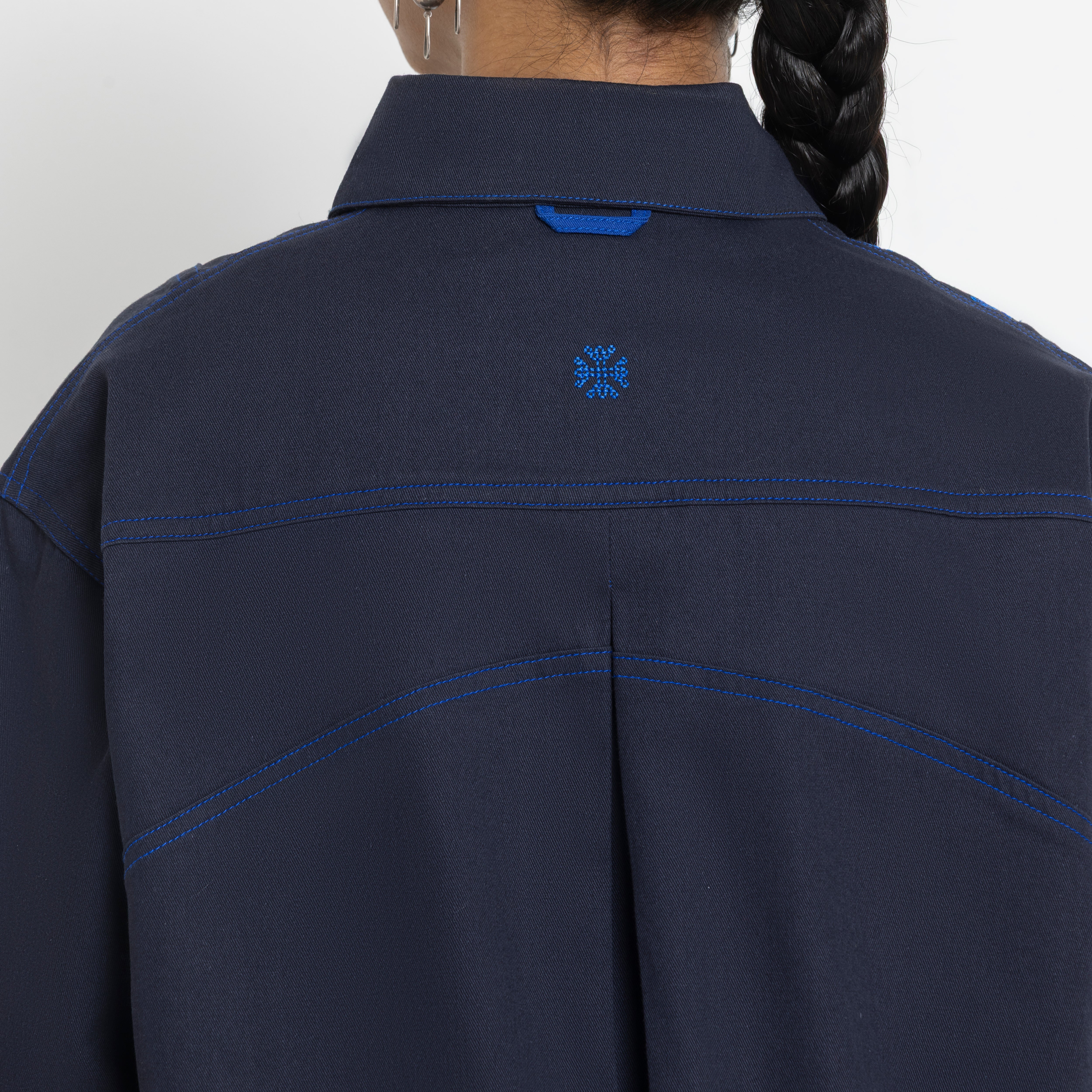 Kara - Toggle Shacket - Navy (Unisex)