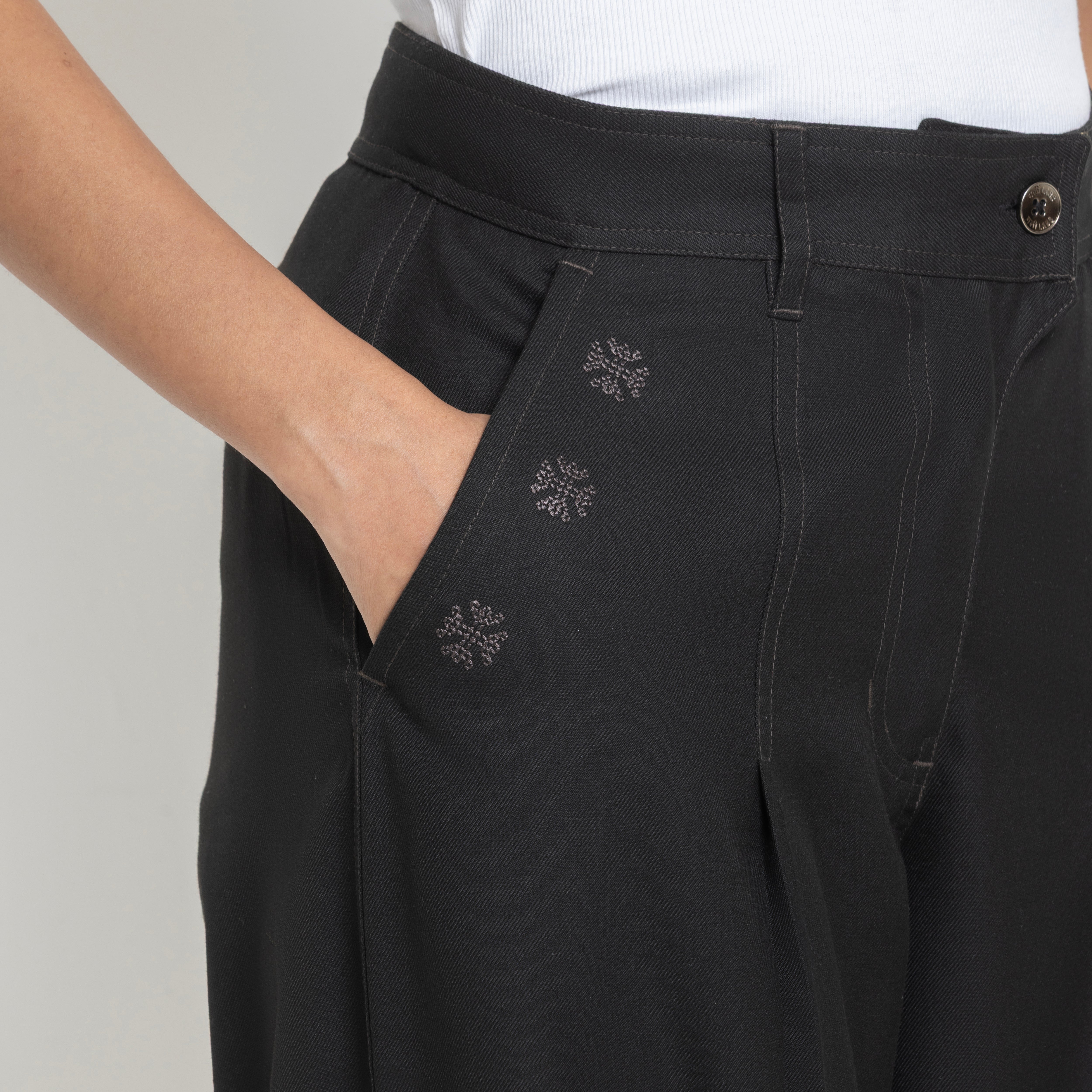 Kara - Pleat Trouser - Black For Men