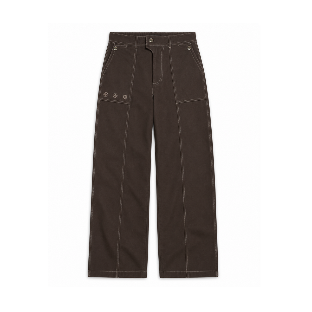 Kara - Pintuck Pant - Dark Brown For Men