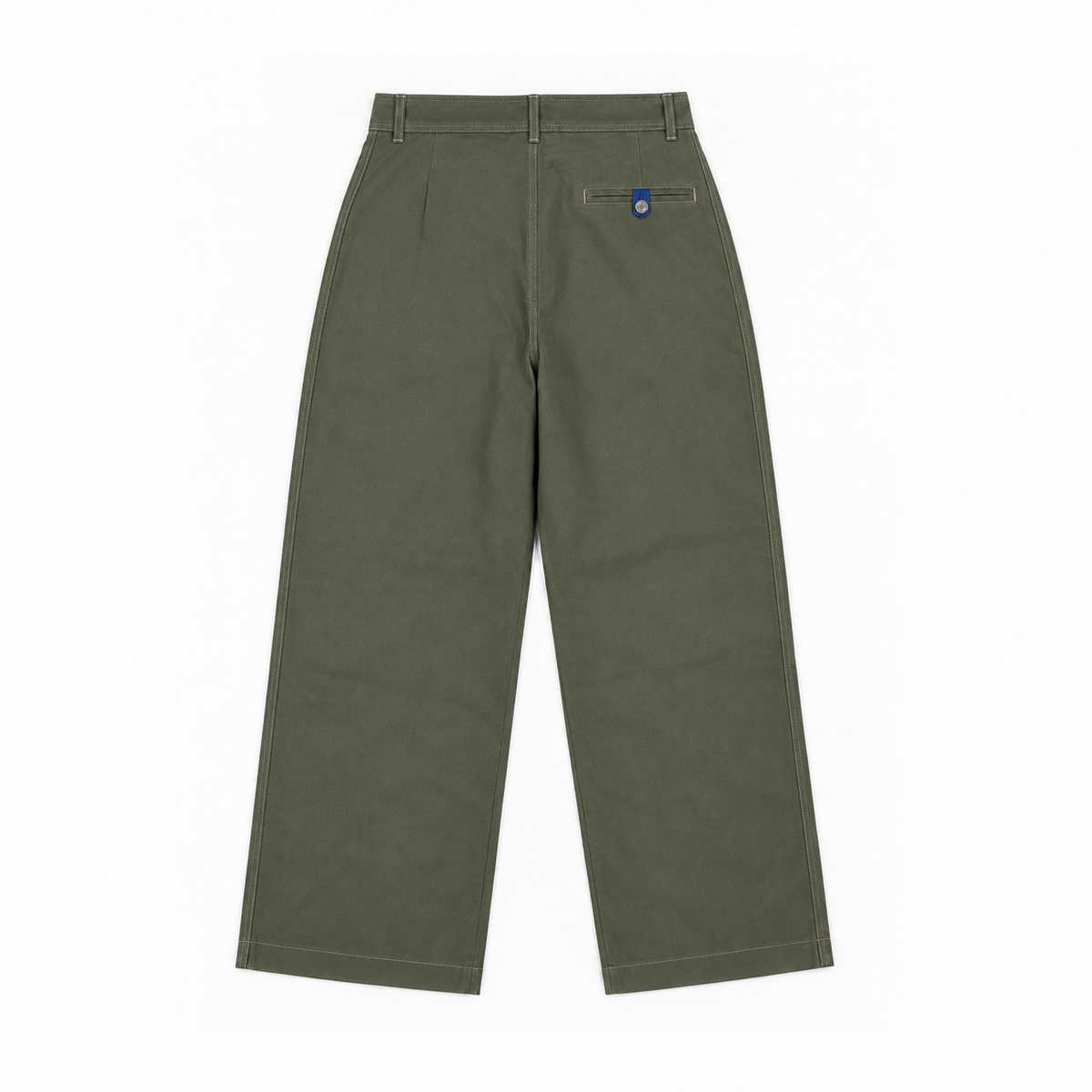 Kara - Pintuck Pant - Olive Green For Women