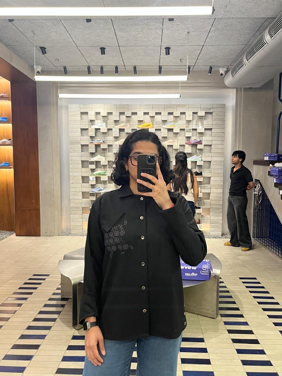Kara - Workwear Shirt - Navy (Unisex)
