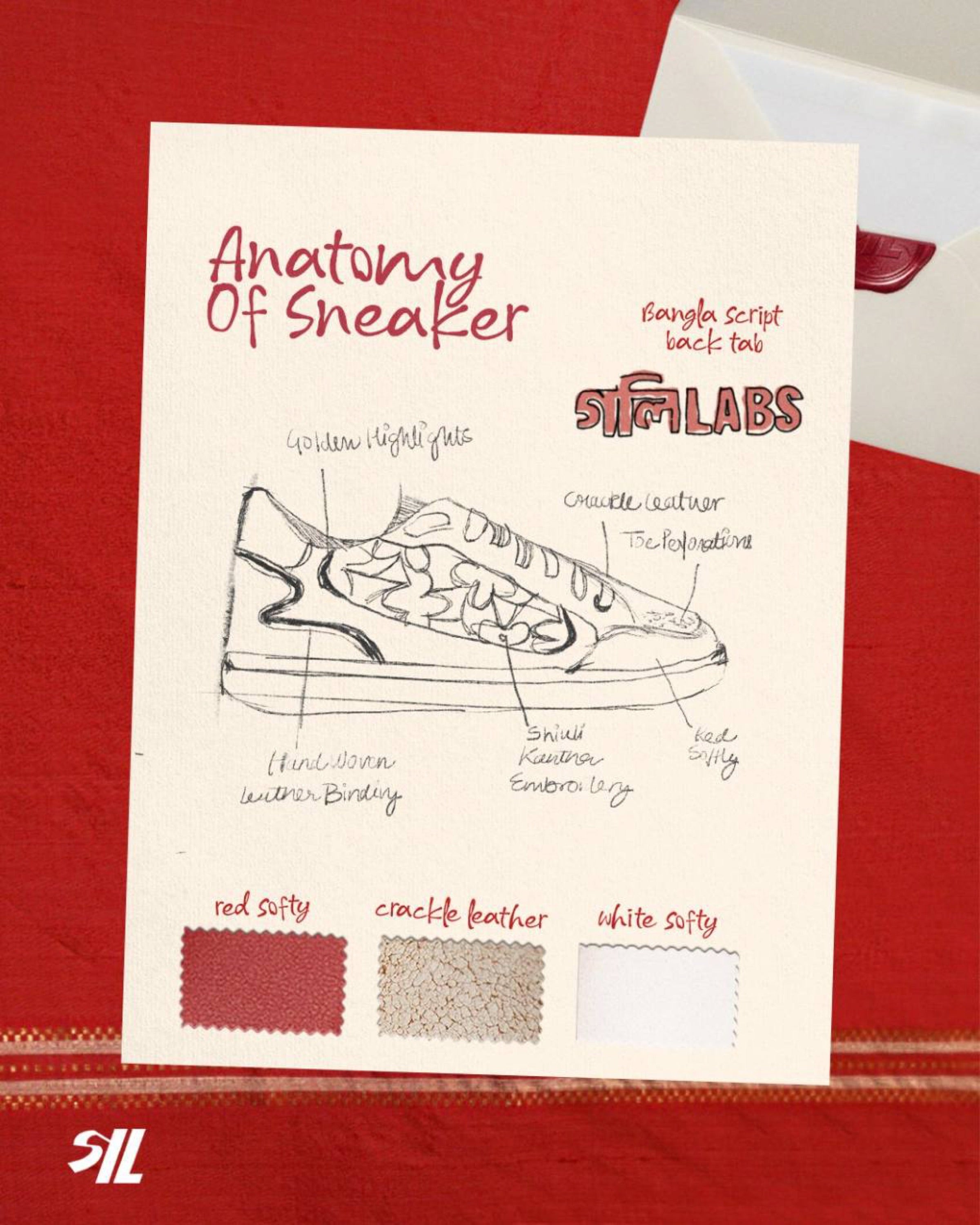 Anatomy of the sneaker sketch