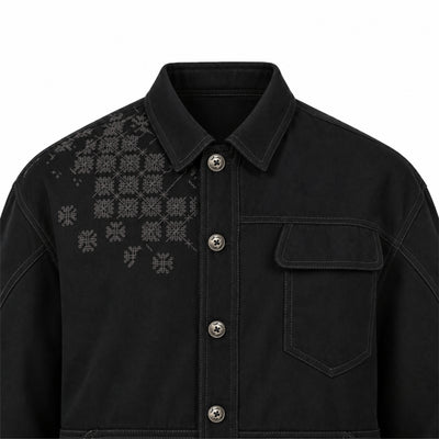 Kara - Utility Shacket - Black (Unisex)