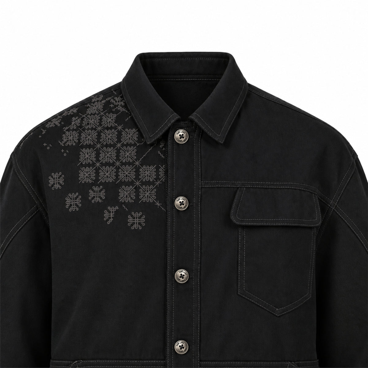 Kara - Utility Shacket - Black (Unisex)