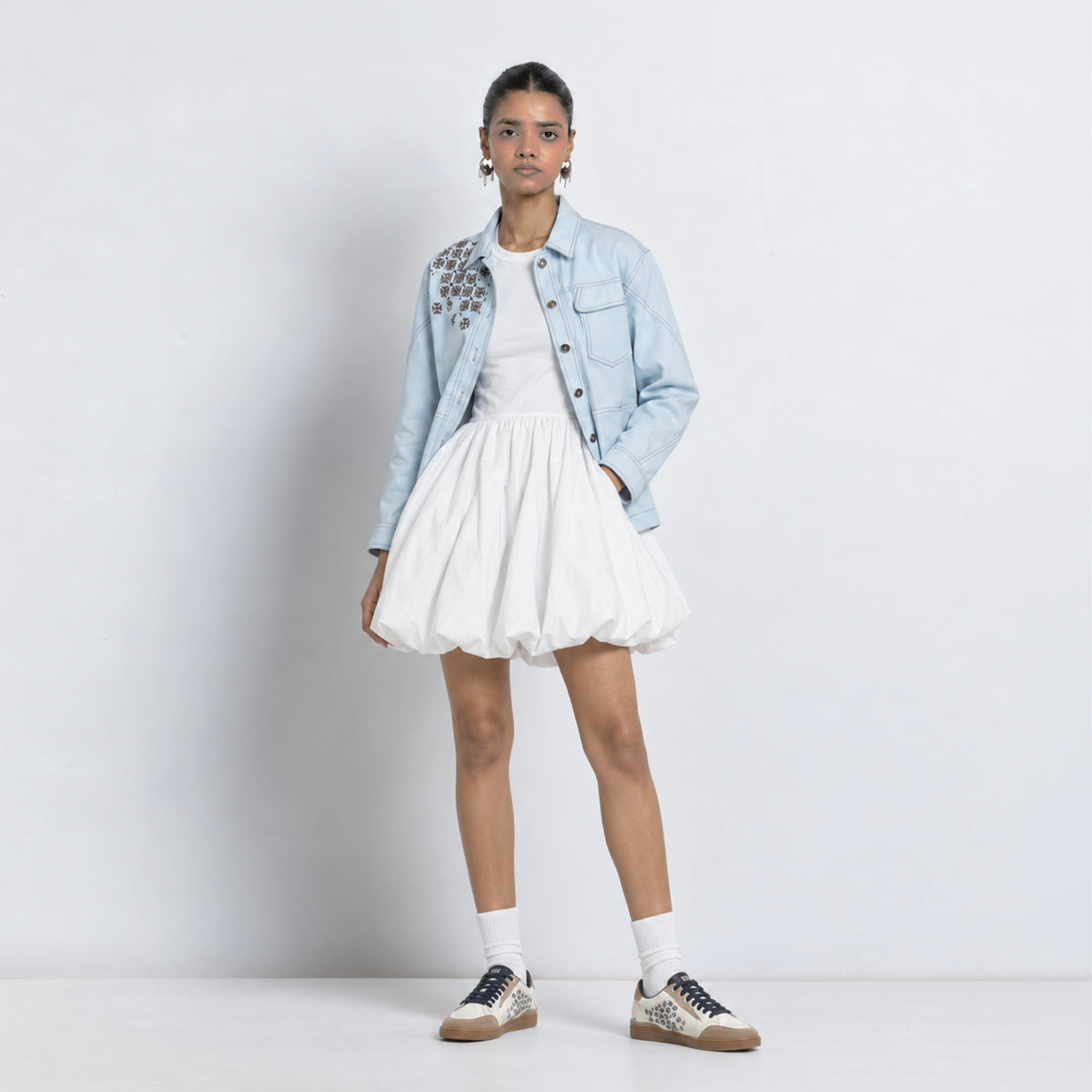 Kara - Utility Shacket - Powder Blue (Unisex)