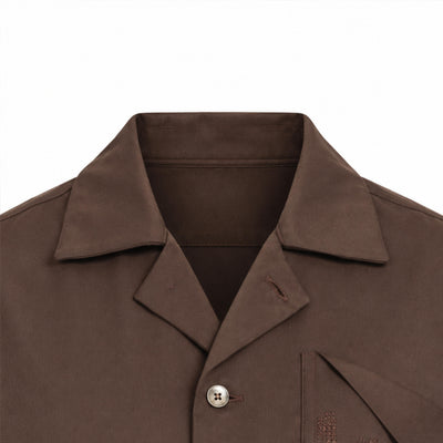 Kara - Workwear Shirt - Dark Brown (Unisex)