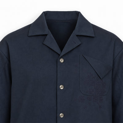 Kara - Workwear Shirt - Navy (Unisex)