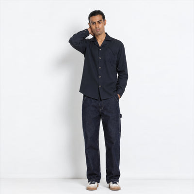 Kara - Workwear Shirt - Navy (Unisex)
