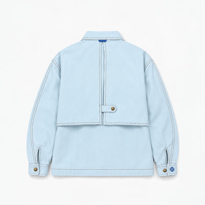 Kara - Utility Shacket - Powder Blue (Unisex)