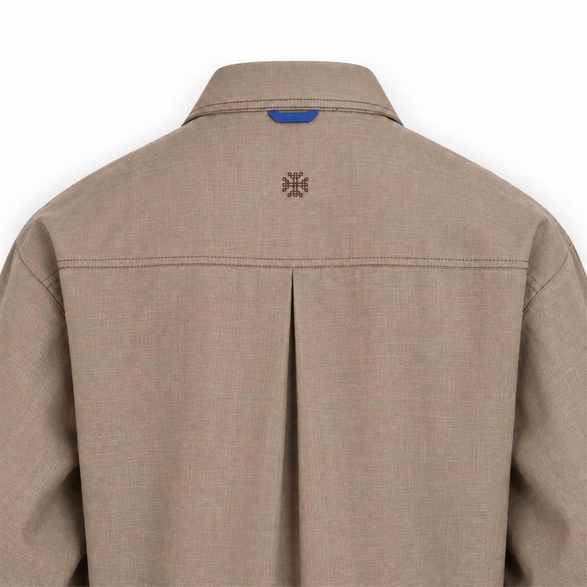 Kara - Cross-collar Shirt - Brown For Women
