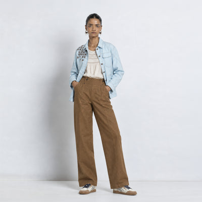 Kara - Utility Shacket - Powder Blue (Unisex)