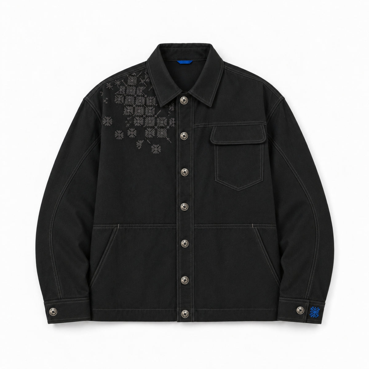 Kara - Utility Shacket - Black (Unisex)