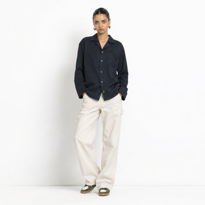 Kara - Workwear Shirt - Navy (Unisex)