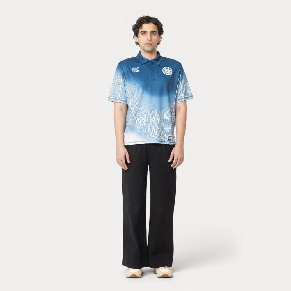Gully 17 Jersey - Udaan Blue (Polo Neck) — 7