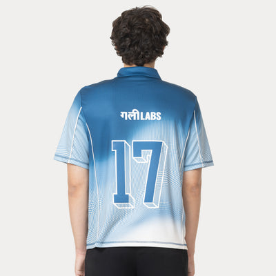 Gully 17 Jersey - Udaan Blue (Polo Neck)