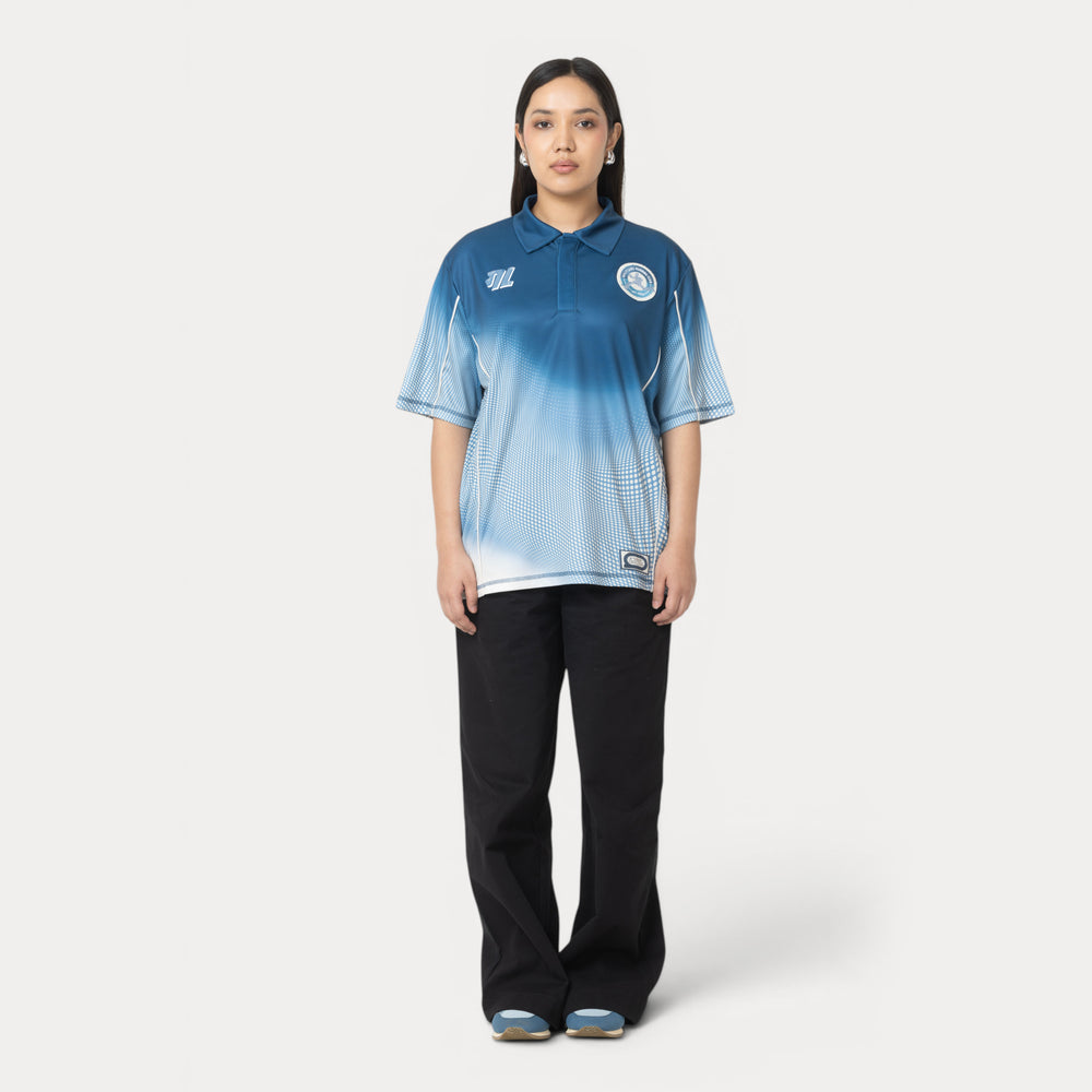 Gully 17 Jersey - Udaan Blue (Polo Neck) — 8