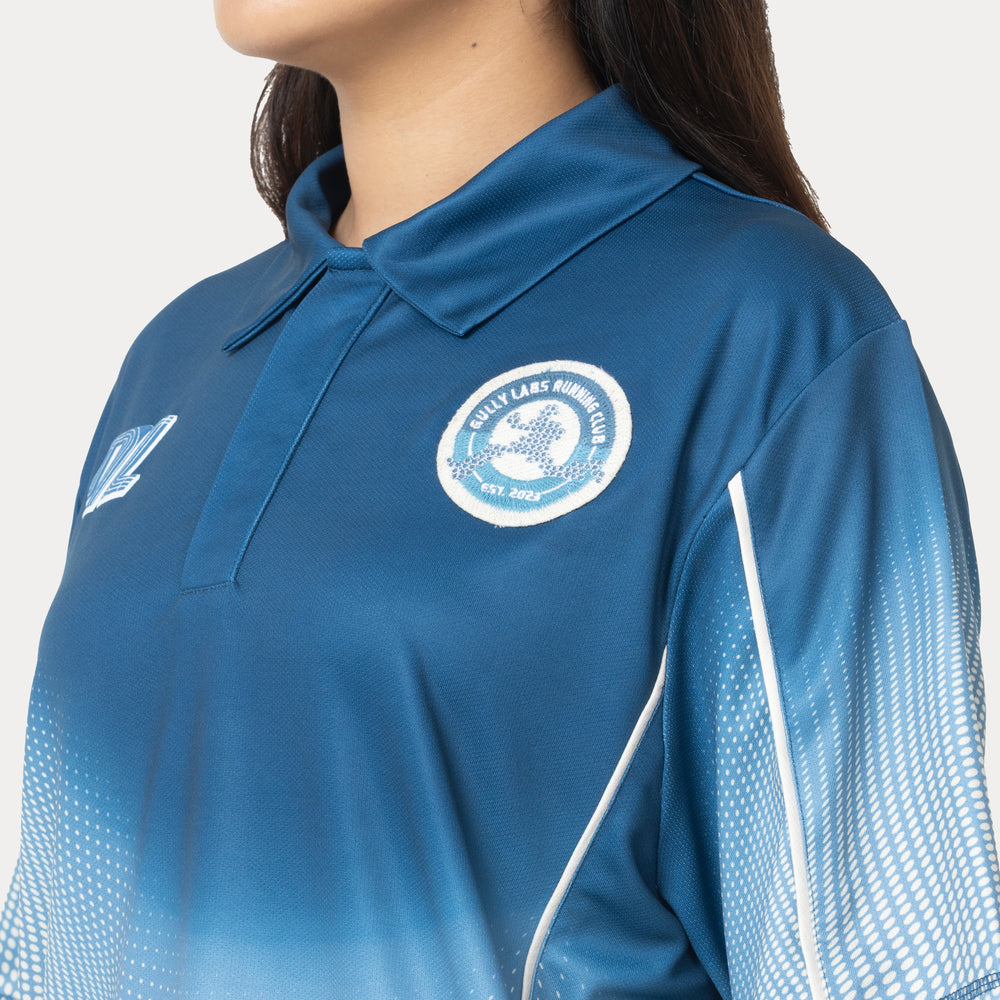 Gully 17 Jersey - Udaan Blue (Polo Neck) — 4