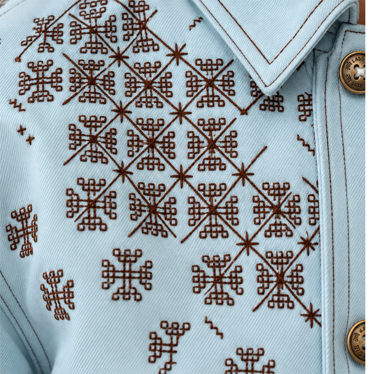 Kara - Utility Shacket - Powder Blue (Unisex)