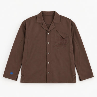 Kara - Workwear Shirt - Dark Brown (Unisex)