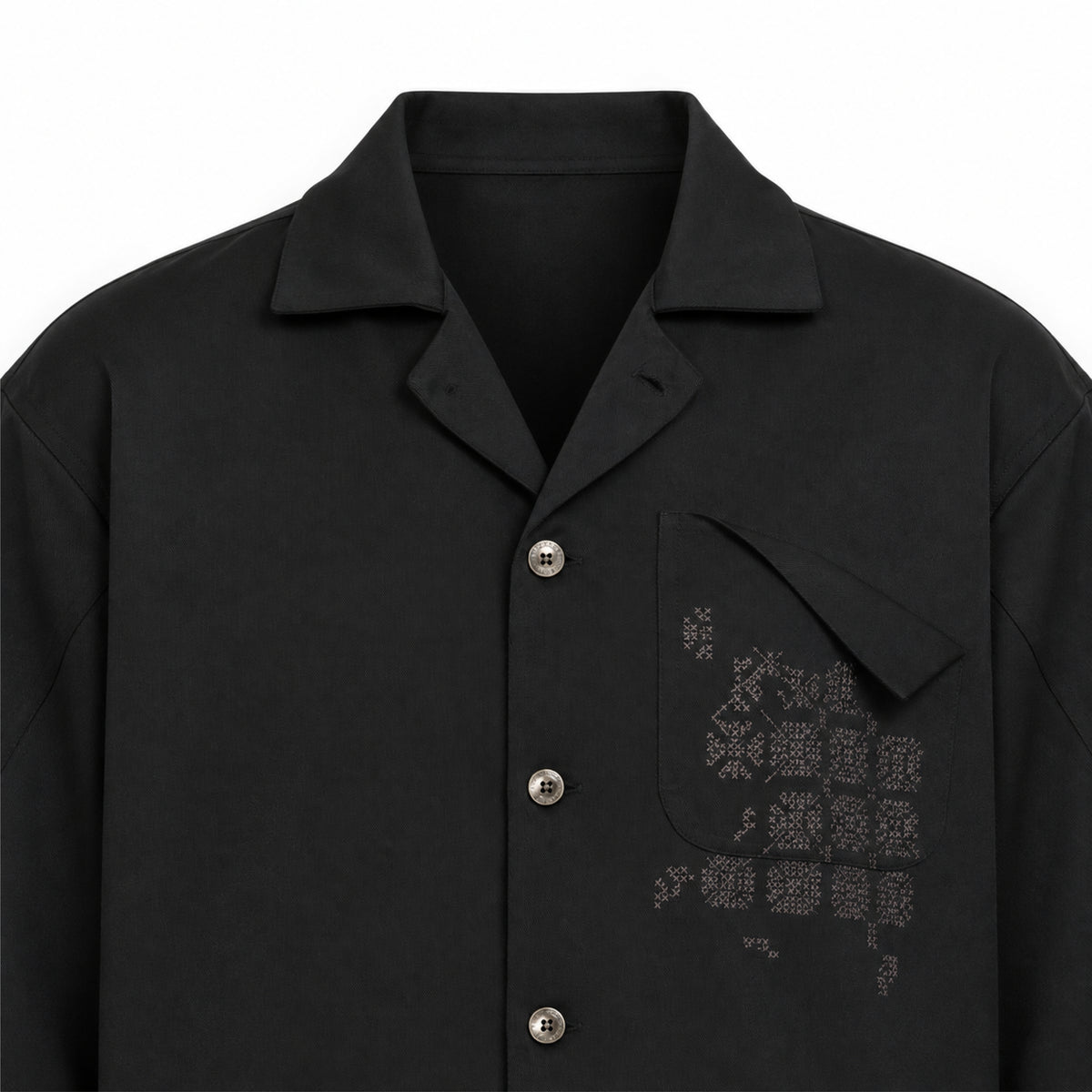 Kara - Workwear Shirt - Black (Unisex)
