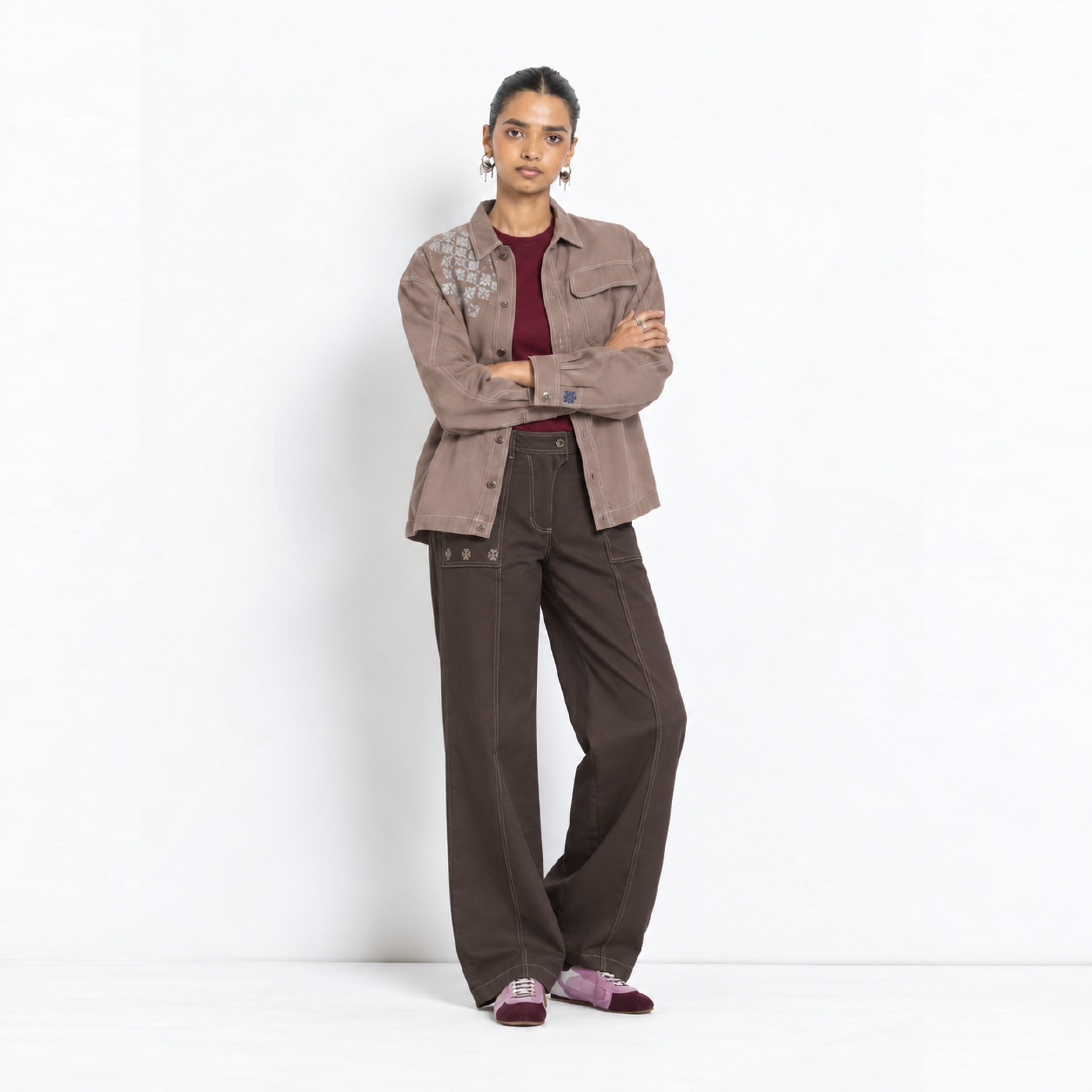 Kara - Utility Shacket - Dark Brown (Unisex)