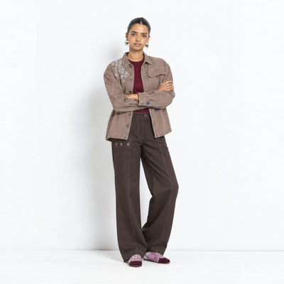 Kara - Utility Shacket - Dark Brown (Unisex)