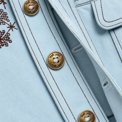 Kara - Utility Shacket - Powder Blue (Unisex)