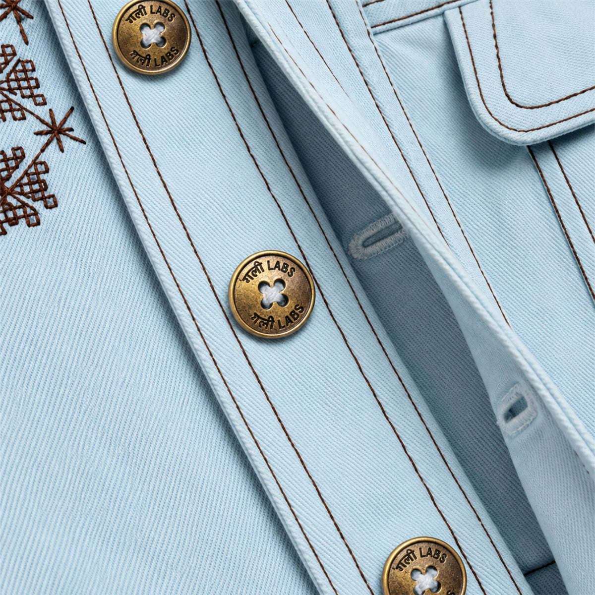 Kara - Utility Shacket - Powder Blue (Unisex)