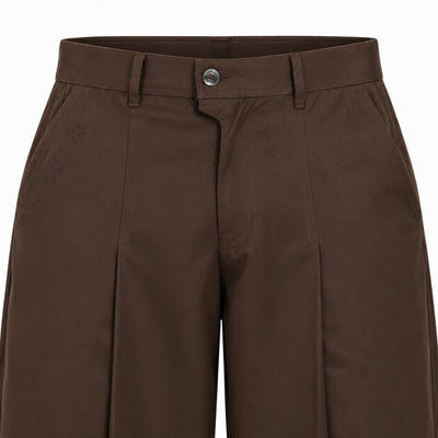 Kara - Pleat Trouser - Dark Brown For Women