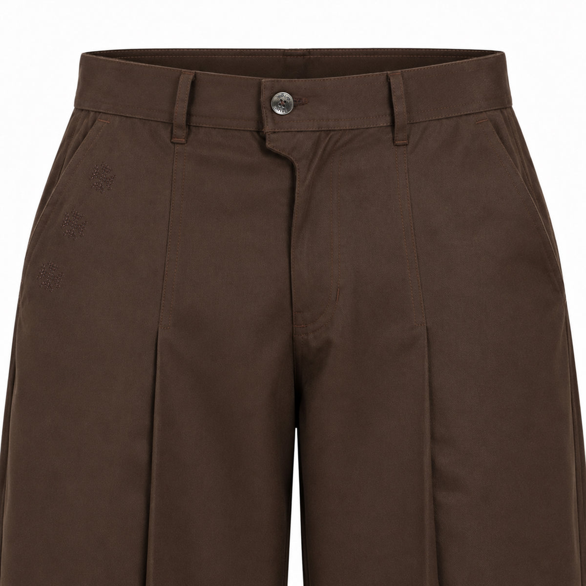 Kara - Pleat Trouser - Dark Brown For Women