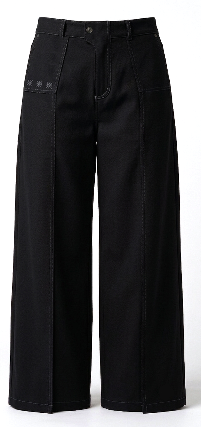 Kara - Pintuck Pant - Black For Women