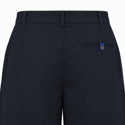 Kara - Pleat Trouser - Navy For Women