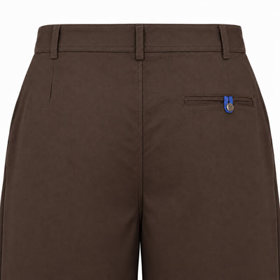 Kara - Pleat Trouser - Dark Brown For Women