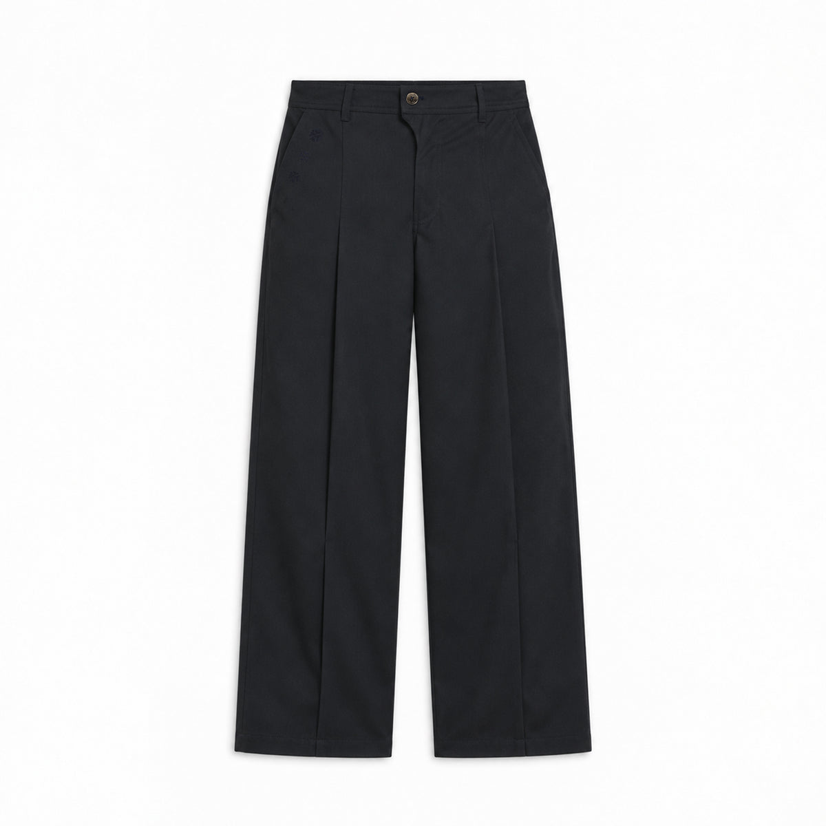 Kara - Pleat Trouser - Navy For Women