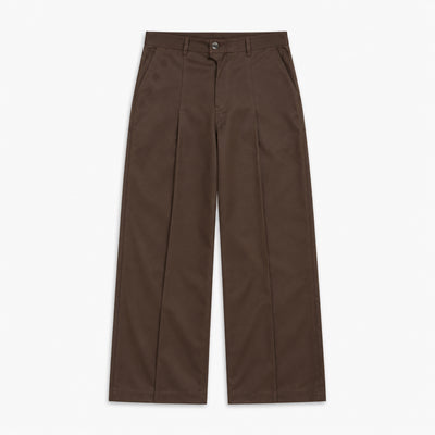 Kara - Pleat Trouser - Dark Brown For Women