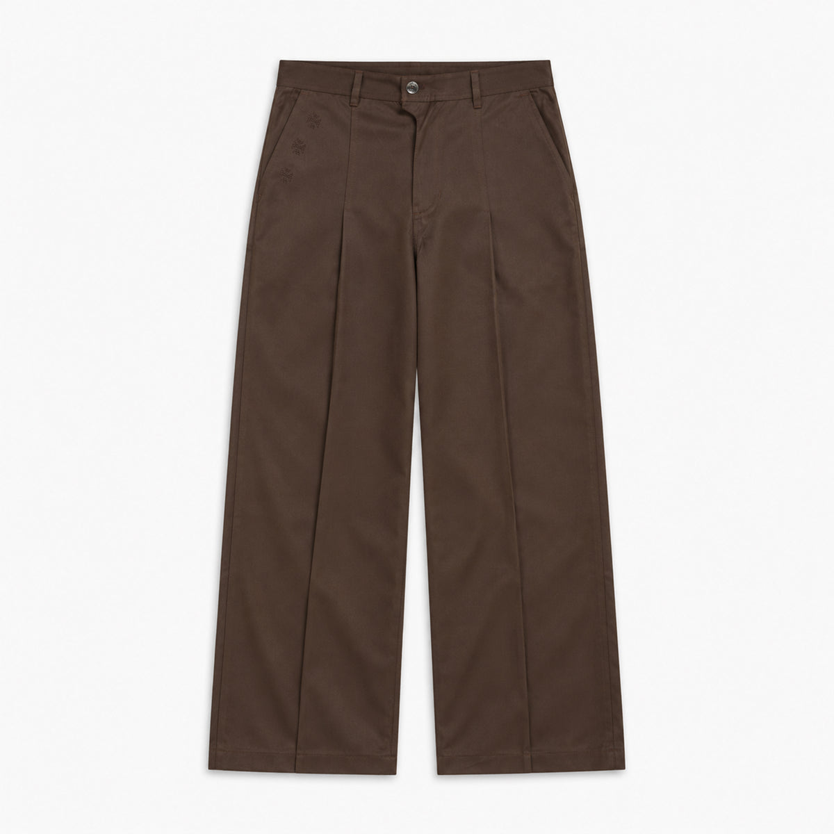 Kara - Pleat Trouser - Dark Brown For Women