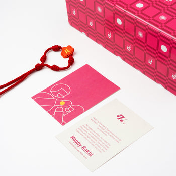 Giftwrapping with 2 Gully Labs Branded Rakhis
