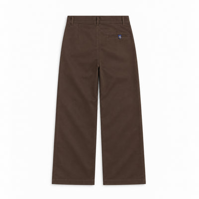 Kara - Pleat Trouser - Dark Brown For Women