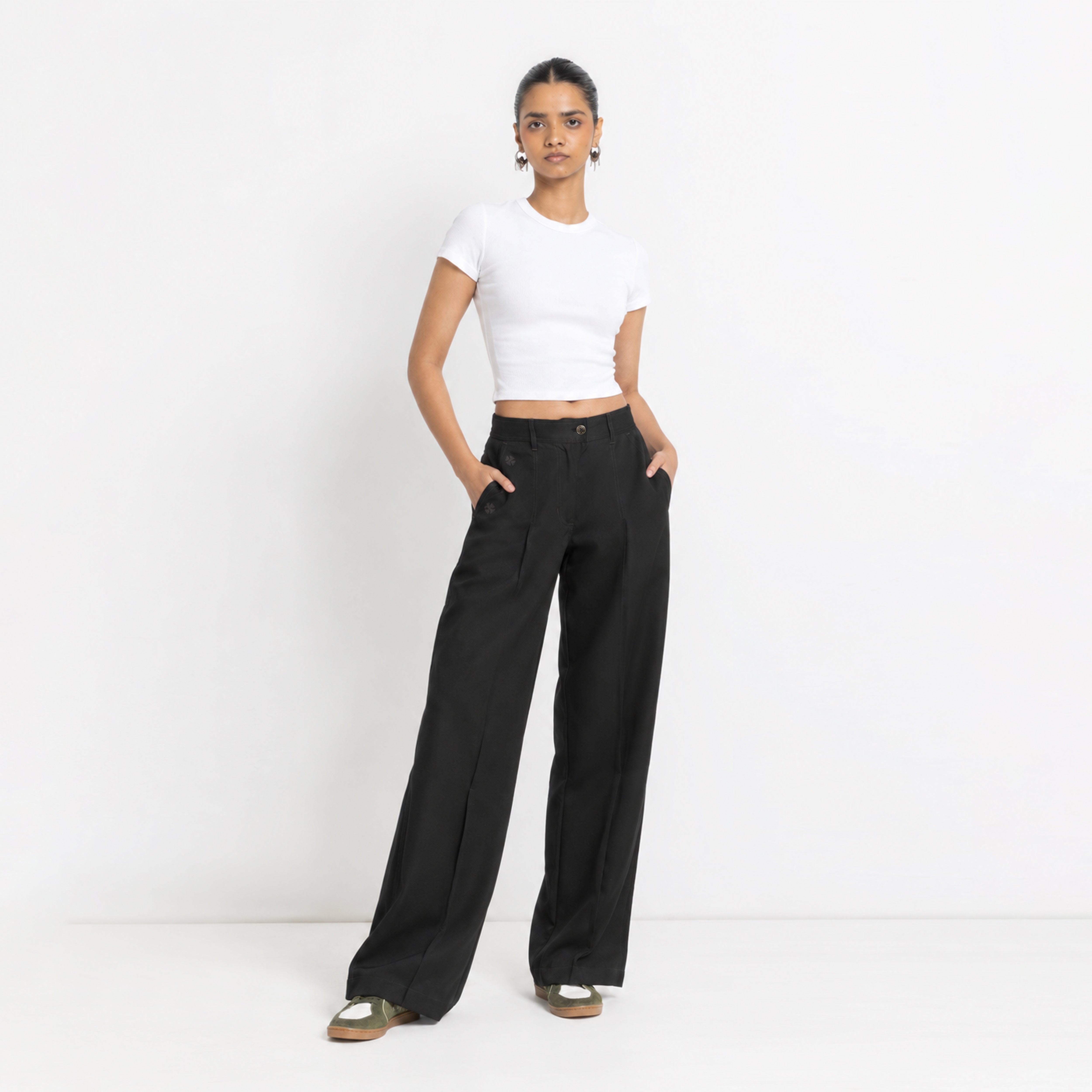 Kara - Pleat Trouser - Black For Women