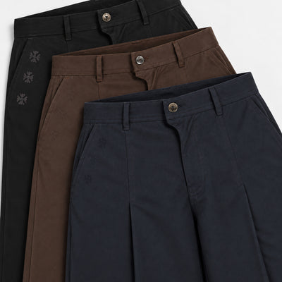 Kara - Pleat Trouser - Dark Brown For Women